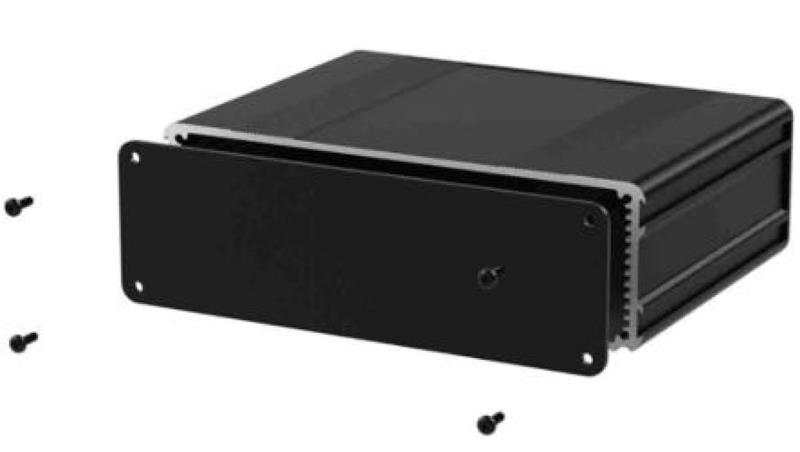 Obudowa urządzeń elektronicznych, Aluminium, Czarny, 80 x 169.8 x 53.8mm, RS PRO-71315