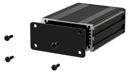Obudowa urządzeń elektronicznych, Aluminium, Czarny, 80 x 63.5 x 30mm, RS PRO-71332