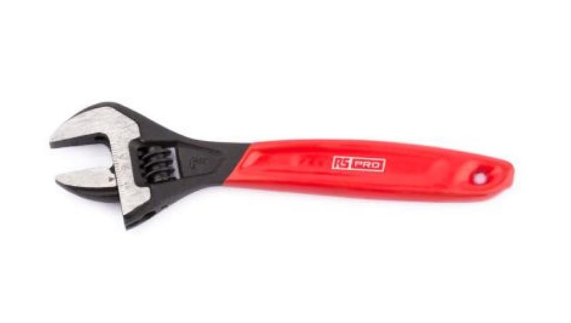 Klucz nastawny angielski, dł. 150 mm, rozstaw 20mm Nie, materiał: Stal węglowa, RS PRO-81372 Klucz nastawny angielski, dł. 150 mm, rozstaw 20mm Nie, materiał: Stal węglowa, RS PRO-81372