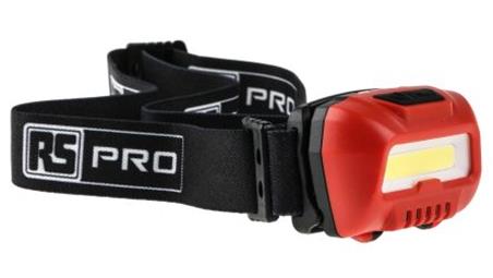 Latarka nagłowna, jasność 350 lm, 3 x AAA IPX5 RS PRO Nie-46347