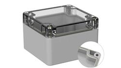 Obudowa ogólnego użytku ekranowana Szary IP66 Silikon, 80 x 82 x 55mm, RS PRO 5U2-71863