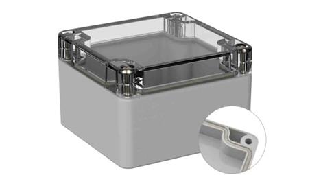 Obudowa ogólnego użytku ekranowana Szary IP66 Silikon, 80 x 82 x 55mm, RS PRO 5U2-71863