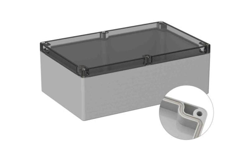 Obudowa ogólnego użytku ekranowana Szary IP66 Silikon, 160.3 x 240.3 x 90mm, RS PRO 5U2-71541