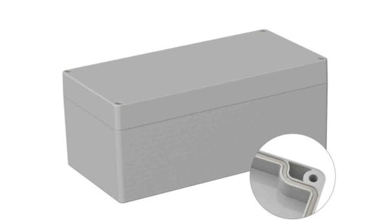 Obudowa ogólnego użytku ekranowana Szary IP66 Silikon, 120 x 240.5 x 100.5mm, RS PRO 5U2-71556