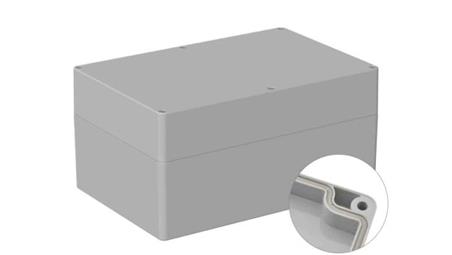 Obudowa ogólnego użytku ekranowana Szary IP66 Silikon, 160.3 x 240.3 x 120mm, RS PRO 5U3-71186