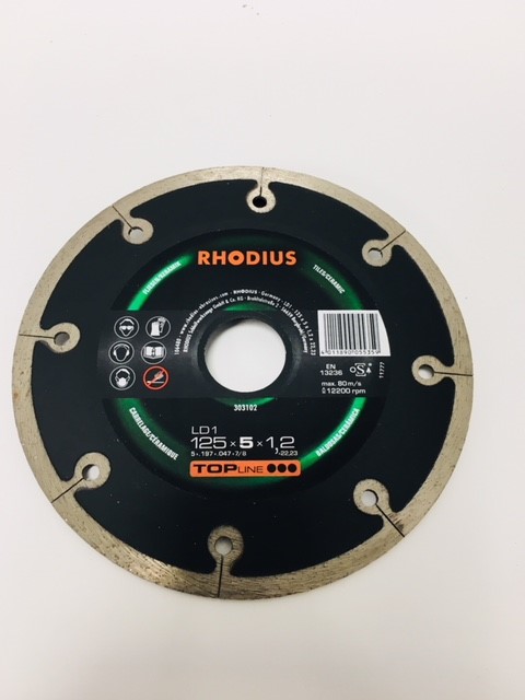 Tarcza diamentowa LD1 - 125x1,2x5x22 Top Rhodius