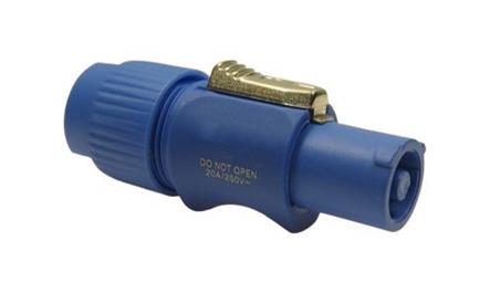 Złącze przemysłowe - zasilające, 20A, 250.0 V., kolor: Niebieski, RS PRO-10909