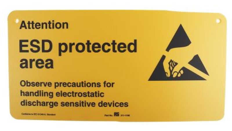 Plakat dot. bezpieczeństwa, Sztywny plastik, Angielski RS PRO-22050