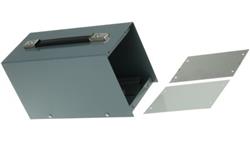 Obudowa urządzeń elektronicznych z uchwytem, Stal walcowana na zimno, Szary, 245 x 137 x 105mm, RS PRO-71233