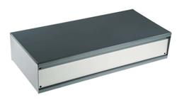 Obudowa urządzeń elektronicznych, Aluminium, stal, Szary, 432 x 200 x 88mm, RS PRO-71525