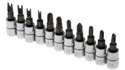 Zestaw nasadek 11 Piece 1/4 in Kwadratowy Drive RS PRO-81298
