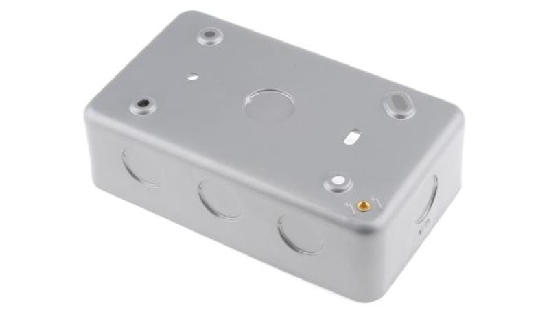 Puszka elektroinstalacyjna, l. ścieżek: 2, materiał: Otulina metalowa, typ montażu: Powierzchniowy-75670