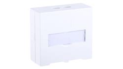 Gniazdo, Cat6, l. otworów: 2, RJ45, STP, Kątowy-35163