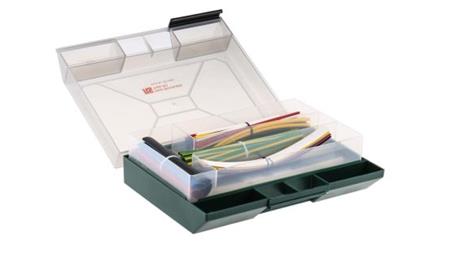 Zestaw tulei kablowej Black, Blue, Green/Yellow, Red, White Poliolefina, 2:1 Shrink Ratio RS PRO 2.4 mm, 3.2 mm, 4.8-78779