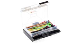 Zestaw tulei kablowej Black, Blue, Brown, Green/Yellow, Red, White, Yellow Poliolefina, 2:1, 3:1 Shrink Ratio RS PRO-78786