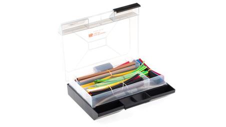 Zestaw tulei kablowej Black, Blue, Brown, Green/Yellow, Red, White, Yellow Poliolefina, 2:1, 3:1 Shrink Ratio RS PRO-78786