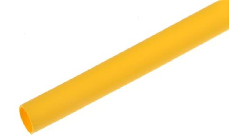Osłona termokurczliwa żółta 2:1, średnica 3.2mm, dł. 1.2m, RS PRO-78716