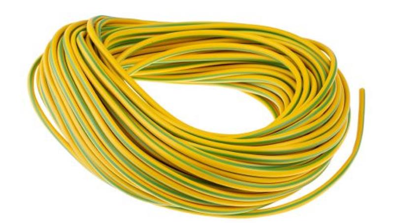 Rękaw ochronny Zielony/żółty 4mm Nie RS PRO-78830