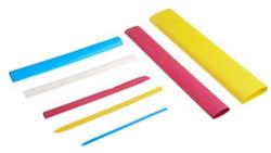Zestaw tulei kablowej Blue, Red, White, Yellow Poliolefina, 3:1 Shrink Ratio RS PRO 3mm-78790