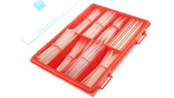 Zestaw tulei kablowej Przezroczysty Fluoropolimer, poliolefina, PVDF, 2:1 Shrink Ratio RS PRO 3 mm, 3.2 mm, 6.4 mm, 9 mm-78725