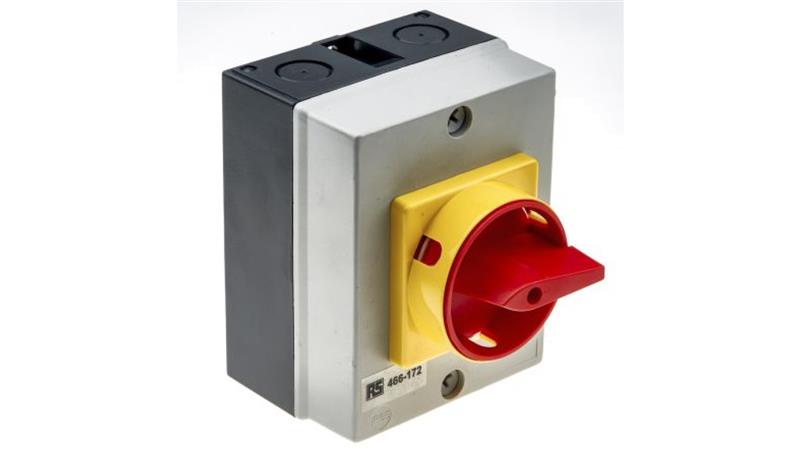 Przełącznik izolacyjny bez bezpiecznika 3-biegunowy 32 A 11 kW 3-fazowy IP65-13905