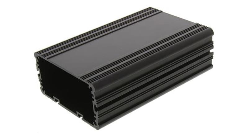 Obudowa urządzeń elektronicznych wentylowana, aluminiowa, Czarny, 125 x 81.4 x 40mm, RS PRO-71499