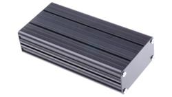 Obudowa urządzeń elektronicznych wentylowana, aluminiowa, Czarny, 165 x 81.4 x 40mm, RS PRO-71365