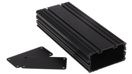 Obudowa urządzeń elektronicznych wentylowana, aluminiowa, Czarny, 200 x 81.4 x 40mm, RS PRO-71620