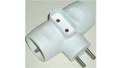 Adapter podróżny, typ: Adapter 3-drożny, 6 A, 16 A-10907