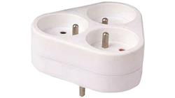 Adapter podróżny, typ: Adapter 3-drożny, 6 A, 16 A-10908
