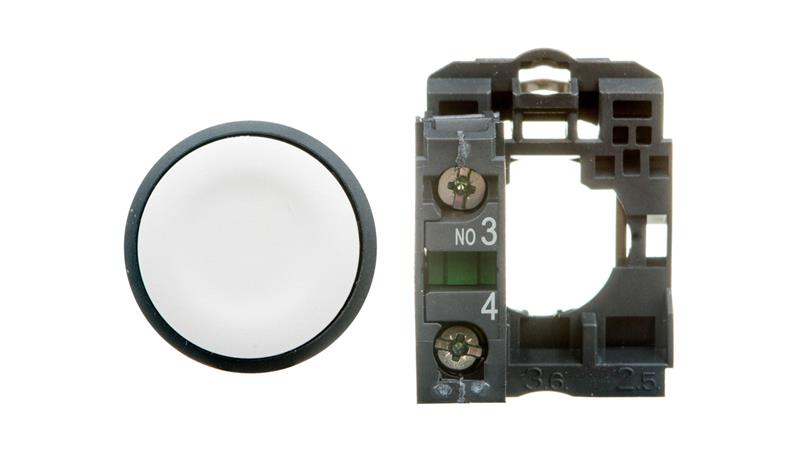 Przycisk sterowniczy 22mm biały 1Z z samopowrotem XB5AA11-3249