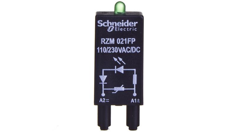 Moduł zabezpieczający warystor + LED 110-230V AC/DC RZM021FP-19850 Moduł zabezpieczający warystor + LED 110-230V AC/DC RZM021FP-19850