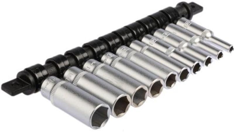 Zestaw nasadek 10 Piece 1/4 cala Kwadratowy Drive RS PRO-81191