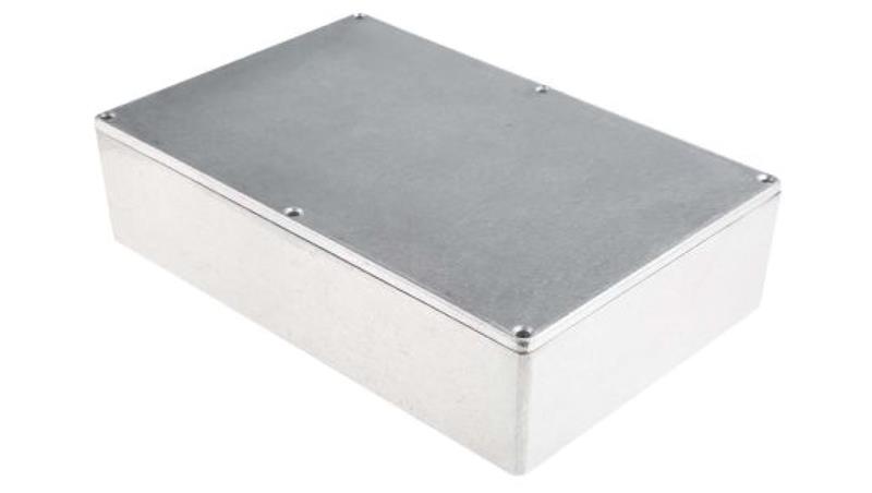 Obudowa ekranowana Srebrny, 222.1 x 145.9 x 55.9mm, RS PRO-71646