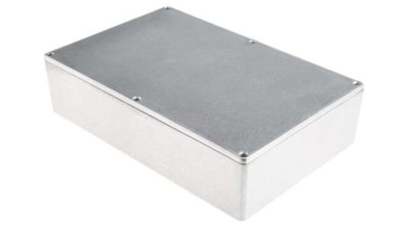 Obudowa ekranowana Srebrny, 222.1 x 145.9 x 55.9mm, RS PRO-71646