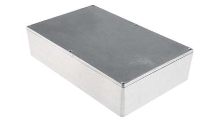 Obudowa ekranowana Srebrny, 275 x 175 x 65.5mm, RS PRO-71254