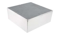 Obudowa ekranowana Srebrny IP66 Neopren, 250 x 250 x 100mm, RS PRO-71491
