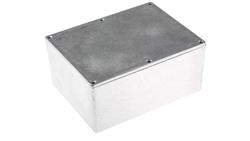 Obudowa ekranowana Srebrny IP66 Neopren, 165.8 x 127.3 x 76.3mm, RS PRO-71409