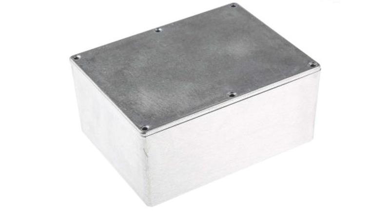 Obudowa ekranowana Srebrny IP66 Neopren, 165.8 x 127.3 x 76.3mm, RS PRO-71409