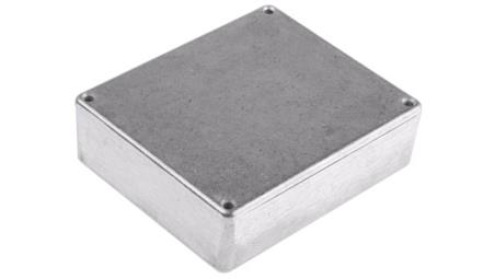 Obudowa ekranowana Srebrny IP66 Neopren, 119.9 x 100 x 35.7mm, RS PRO-71173
