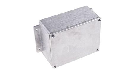 Obudowa ekranowana Srebrny z kołnierzem, 139.8 x 89.7 x 55.2mm, RS PRO-71395