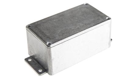 Obudowa ekranowana Srebrny z kołnierzem, 139.6 x 63.8 x 55mm, RS PRO-71224