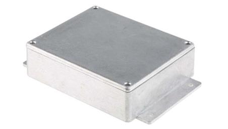 Obudowa ekranowana Srebrny z kołnierzem, 149.8 x 100.2 x 35.6mm, RS PRO-71743