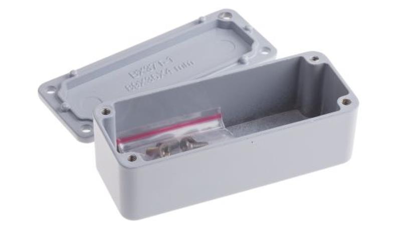 Obudowa ekranowana Szary, 89.1 x 35 x 30.3mm, RS PRO-71466