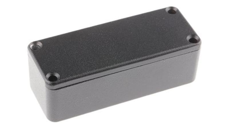 Obudowa ekranowana Czarny, 89.1 x 35 x 30.3mm, RS PRO-71306