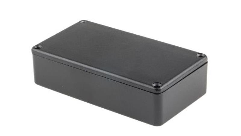Obudowa ekranowana Czarny, 114.5 x 63.6 x 30.3mm, RS PRO-71462