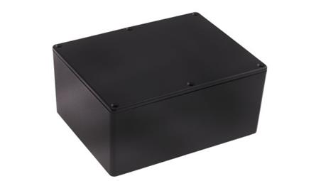 Obudowa ekranowana Czarny, 165.8 x 127.3 x 76.3mm, RS PRO-71816