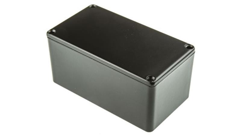 Obudowa ekranowana Czarny, 114.4 x 63.7 x 55.1mm, RS PRO-71875