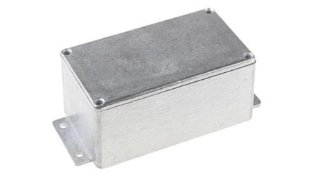 Obudowa ekranowana Srebrny z kołnierzem IP65 Neopren, 139.6 x 63.8 x 55mm, RS PRO-71389