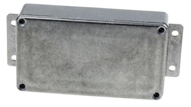 Obudowa ekranowana Srebrny z kołnierzem IP65 Neopren, 139.7 x 63.8 x 30mm, RS PRO-71925